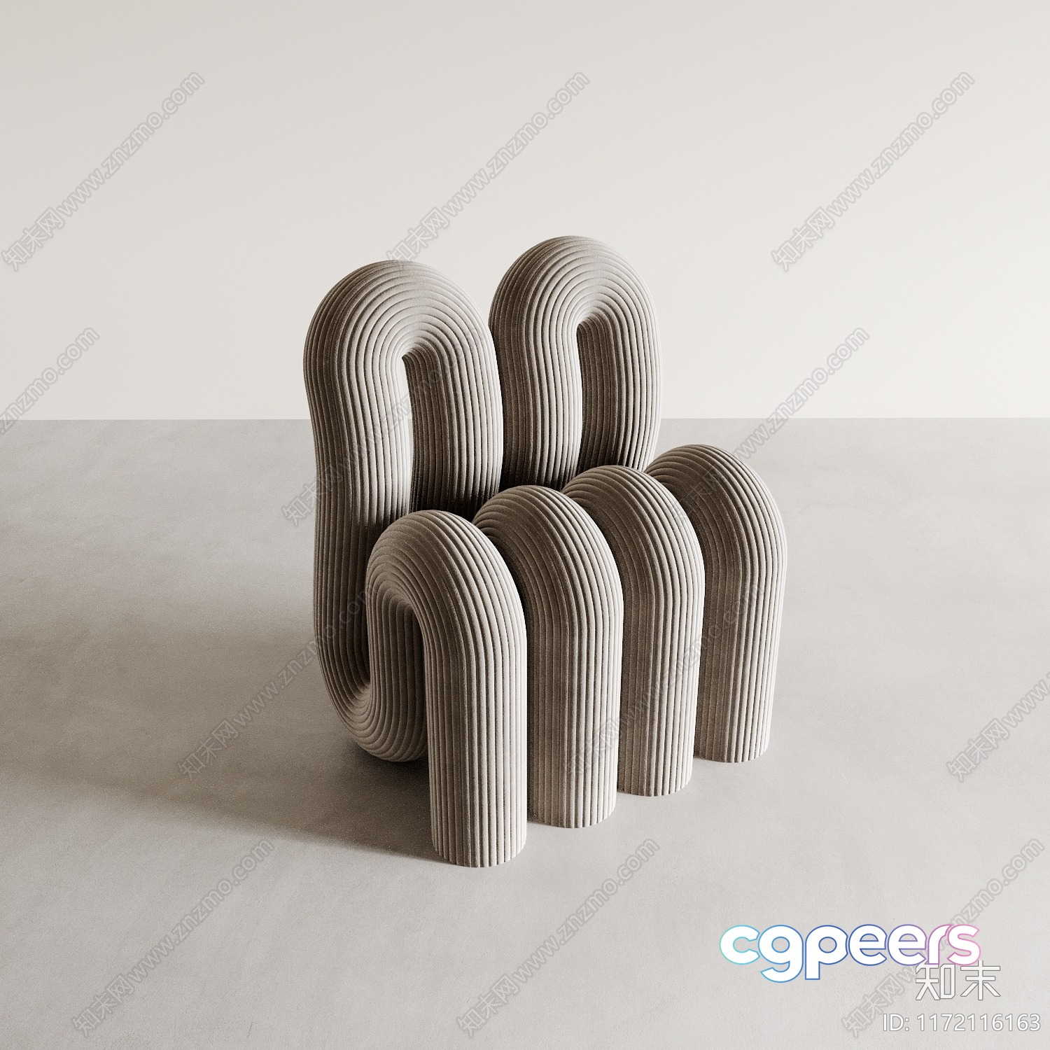 A Modern Abstract Chair 3D Model - 15550 - CORONA Render