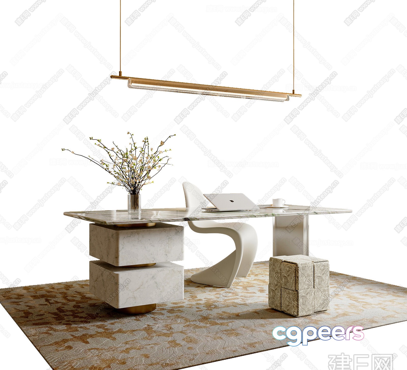Modern Office Space 3D Model - 14653 - VRAY Render Modern Office Space 3D Model - 14653 - VRAY Render