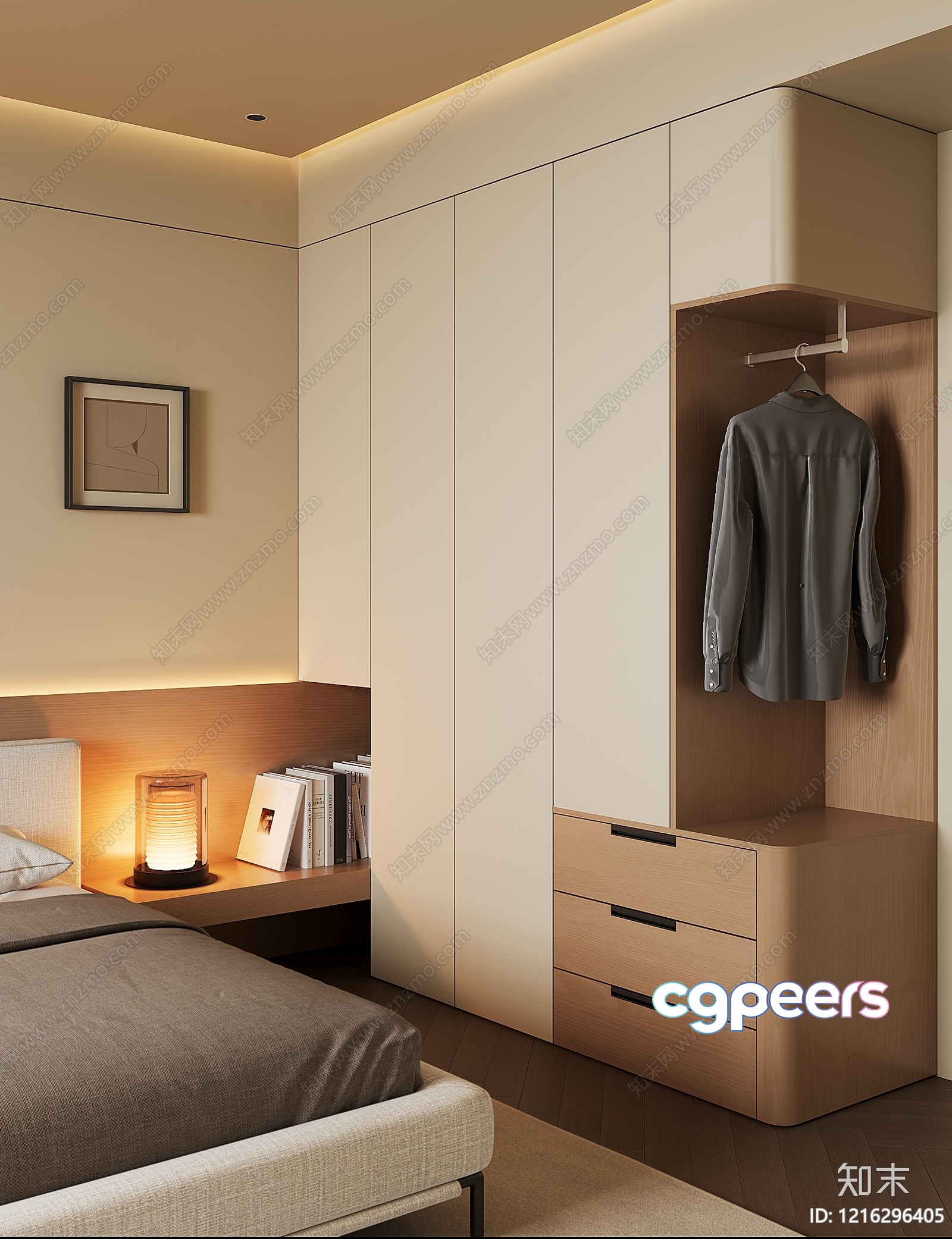 Cozy Bedroom 3D Model - 12383 - VRAY Render