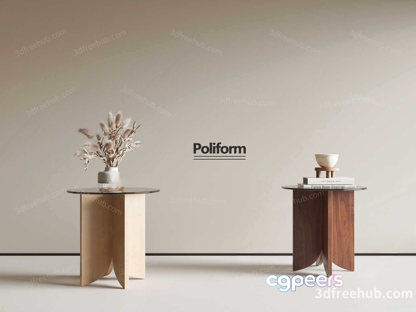 Simple Side Tables 3D Model - 23261 - VRAY Render Simple Side Tables 3D Model - 23261 - VRAY Render