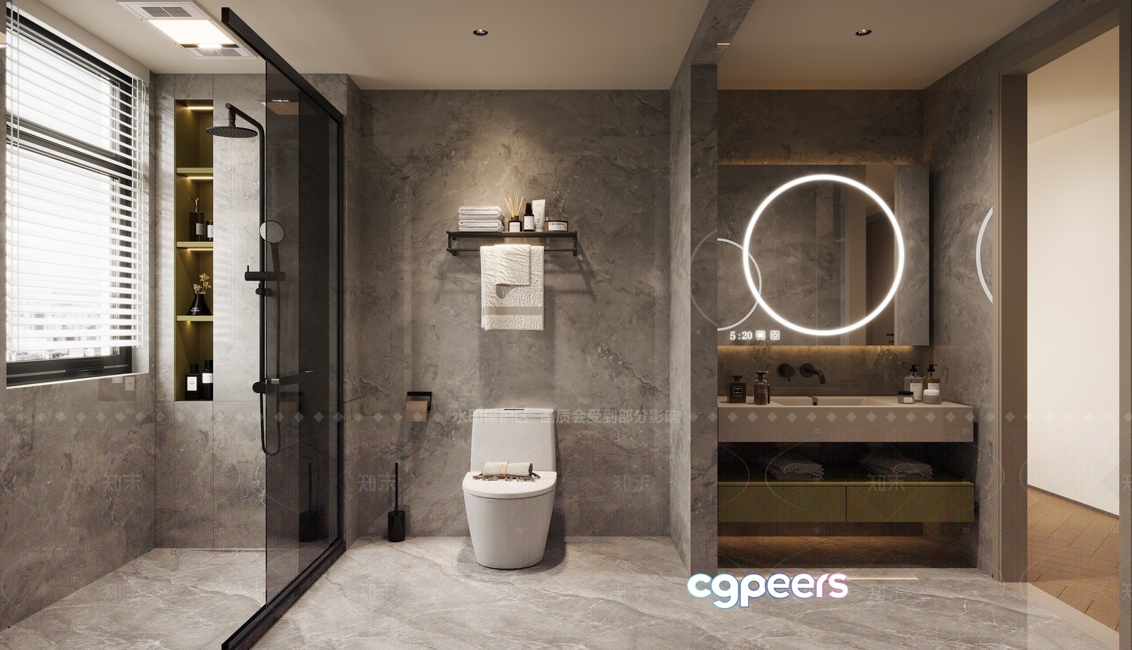 Modern Bathroom 3D Model - 16645 - VRAY Render Modern Bathroom 3D Model - 16645 - VRAY Render
