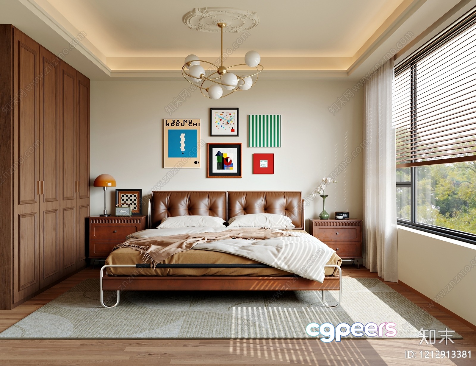 Cozy Modern Bedroom 3D Model - 1790 - VRAY Render Cozy Modern Bedroom 3D Model - 1790 - VRAY Render