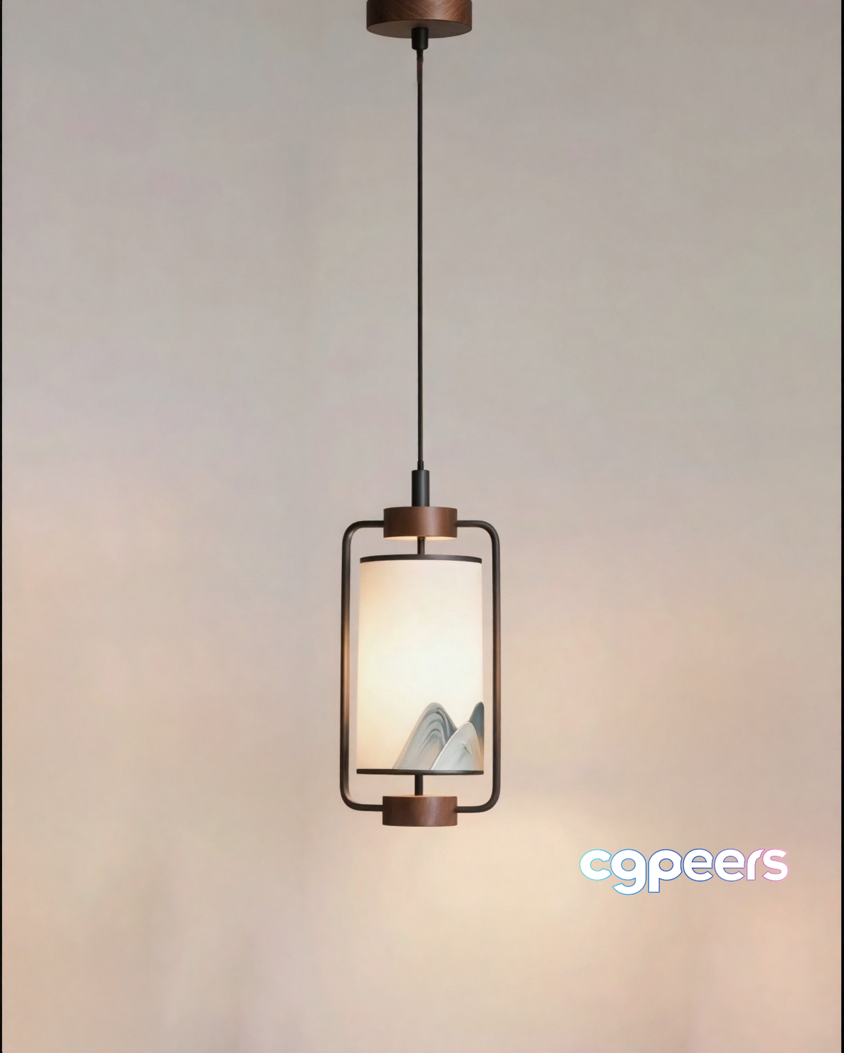 Modern Hanging Light Fixture 3D Model - 1735 - CORONA Render