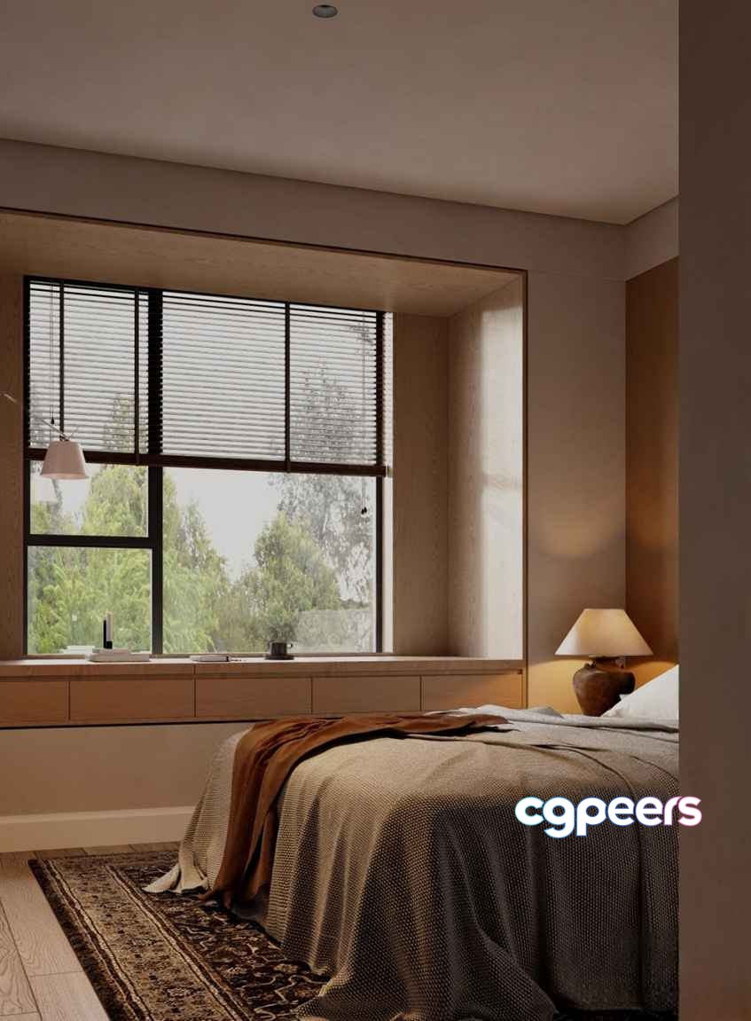 Cozy Bedroom 3D Model - 1406 - CORONA Render