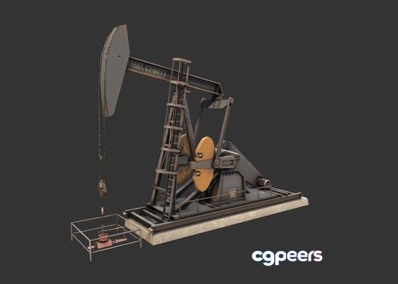 3D Game Assets - Pump Jack 2 3D Game Assets - Pump Jack 2