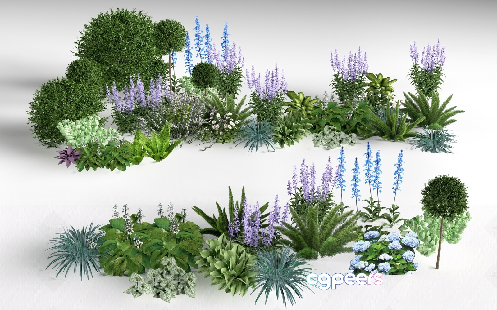 A Collection Of Plants 3D Model - 10610 - VRAY Render
