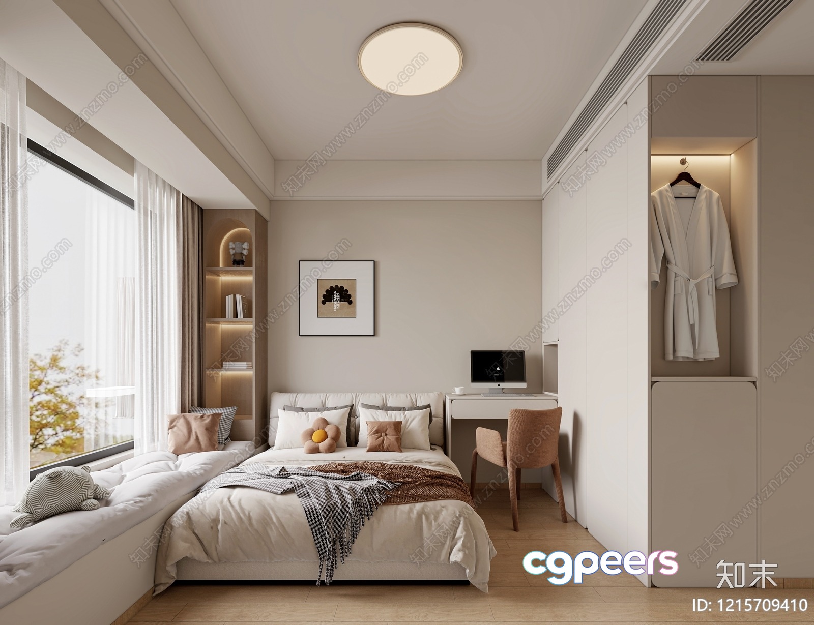 Cozy Bedroom 3D Model - 23473 - VRAY Render Cozy Bedroom 3D Model - 23473 - VRAY Render