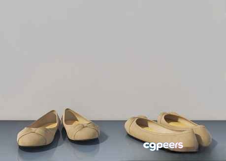 Beige Ballet Flats 3D Model - 16544 - VRAY Render Beige Ballet Flats 3D Model - 16544 - VRAY Render
