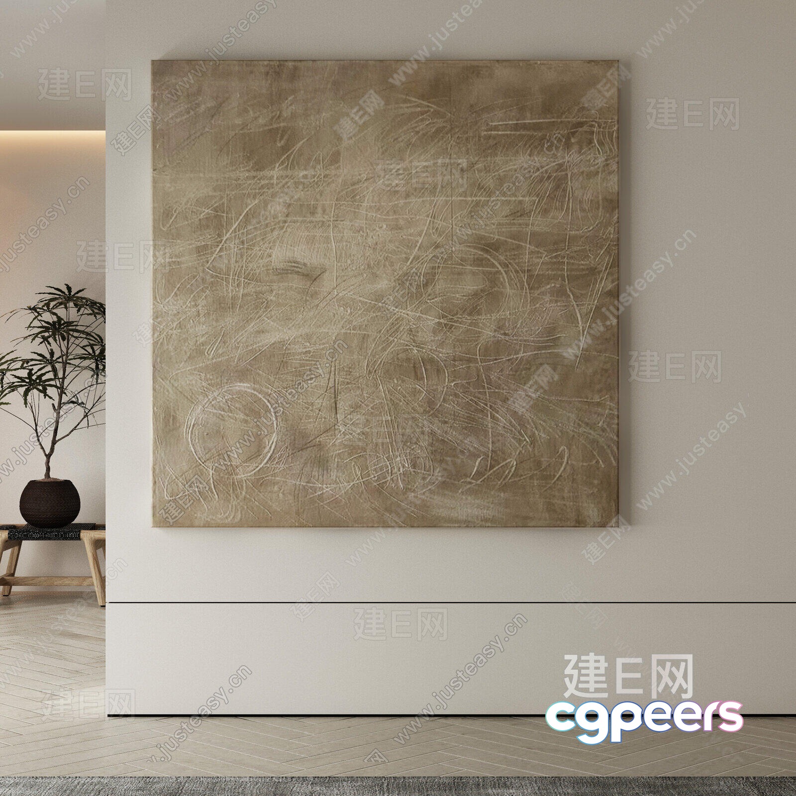 Cozy Living Room 3D Model - 10538 - VRAY Render