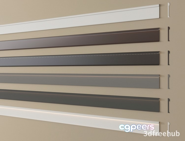 A Wall With Various Colored Bars 3D Model - 22999 - VRAY Render A Wall With Various Colored Bars 3D Model - 22999 - VRAY Render