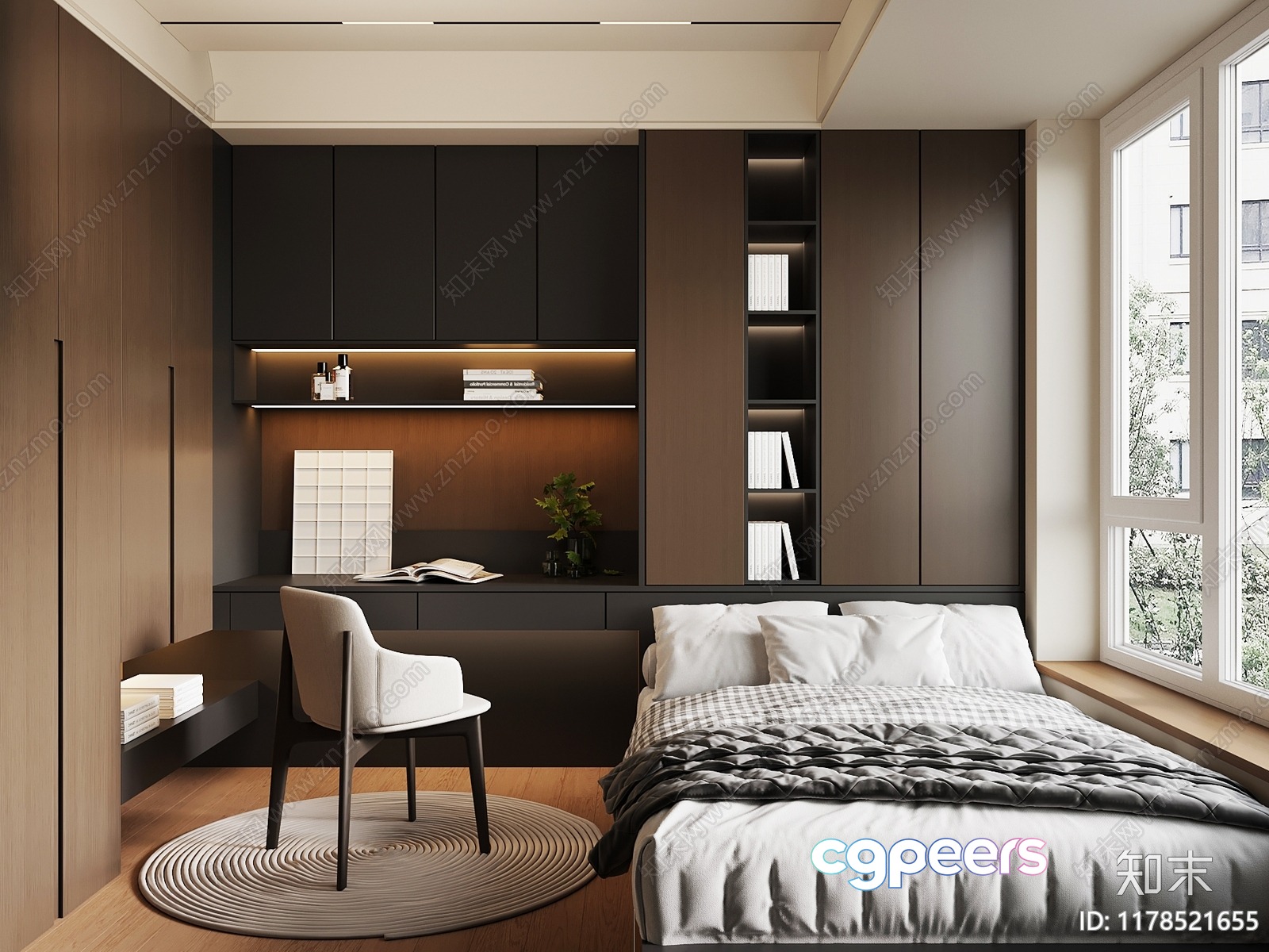 Cozy Bedroom 3D Model - 4243 - VRAY Render Cozy Bedroom 3D Model - 4243 - VRAY Render