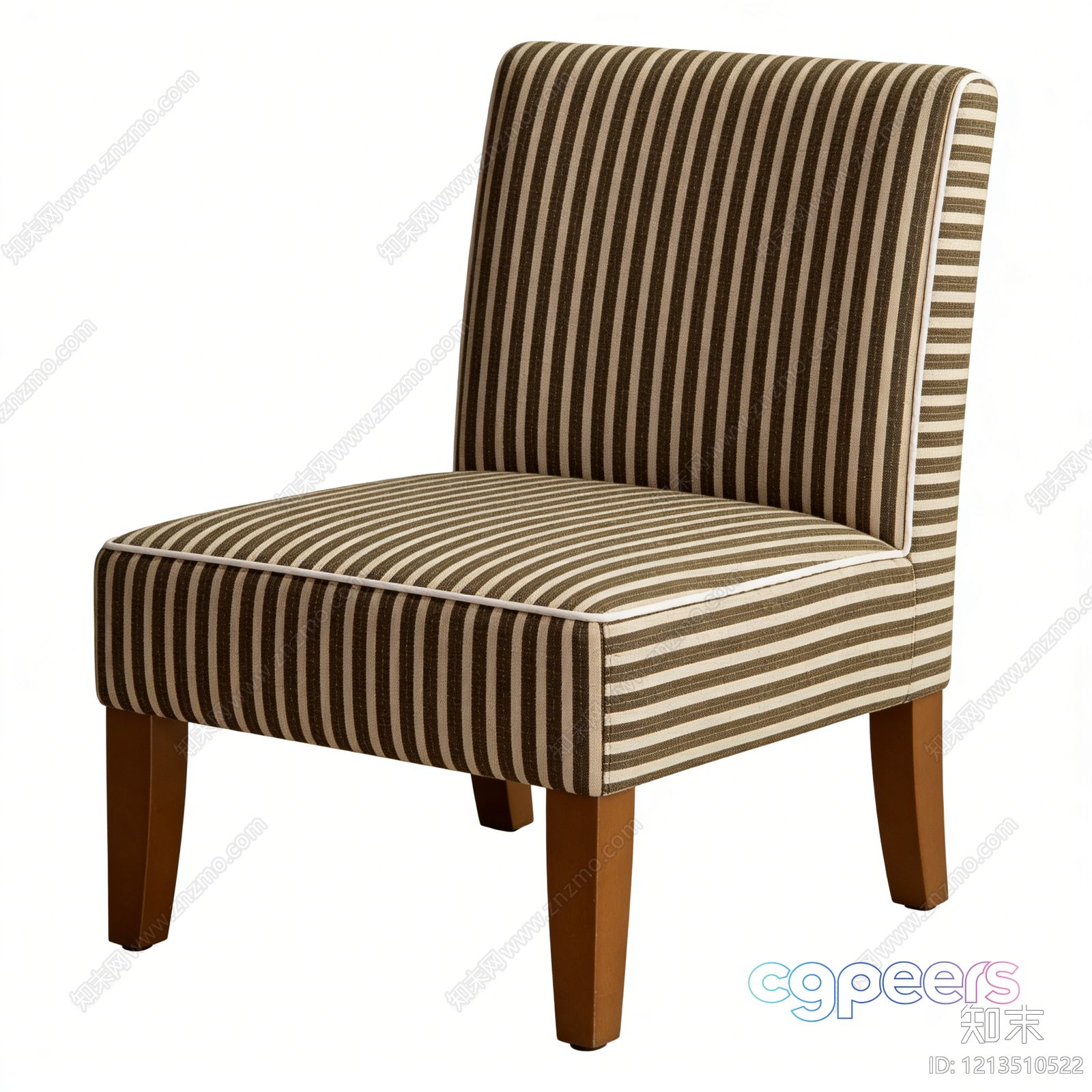 A Striped Chair 3D Model - 9888 - VRAY Render