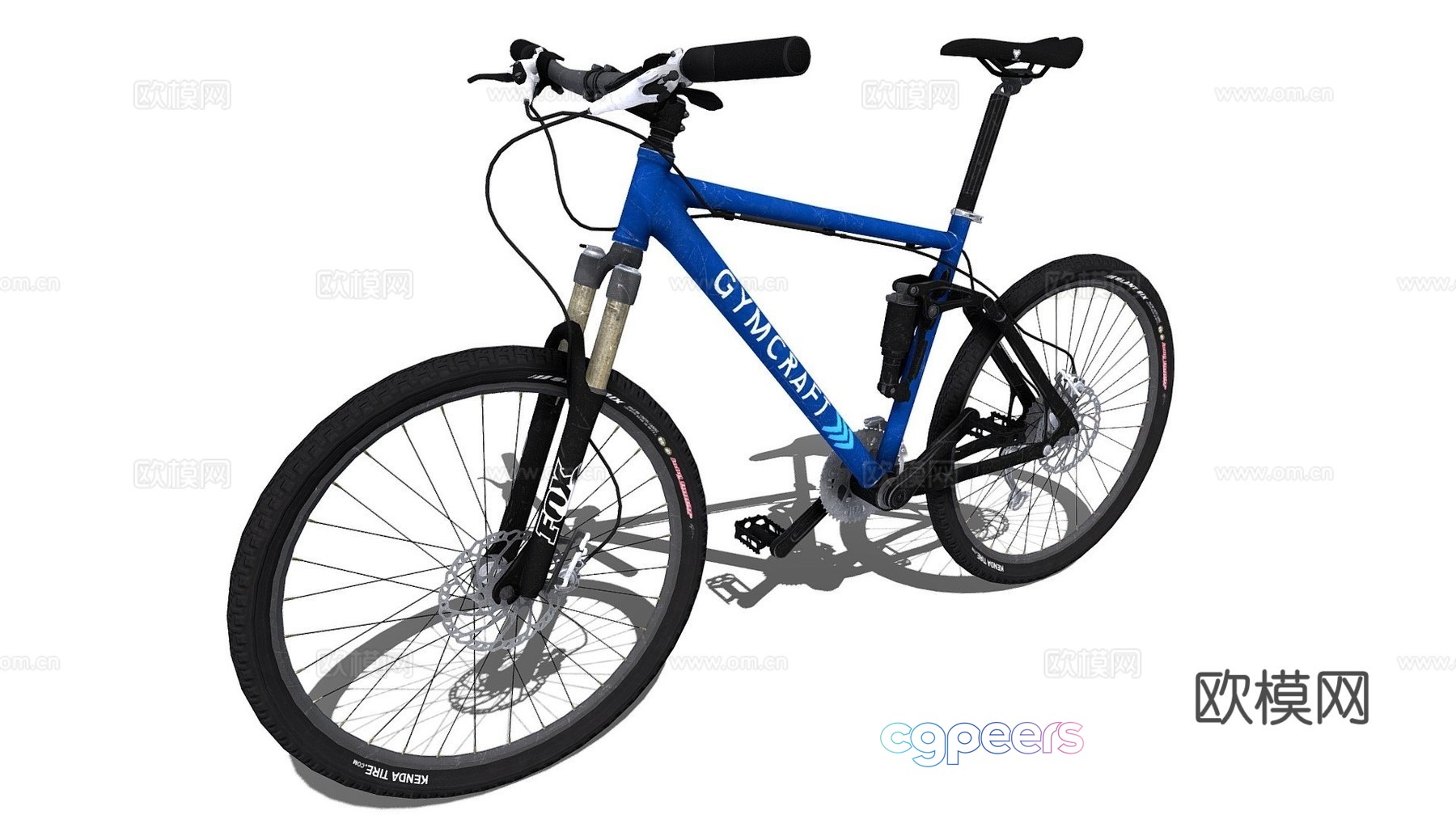 A Blue Bicycle 3D Model - 19192 - VRAY Render