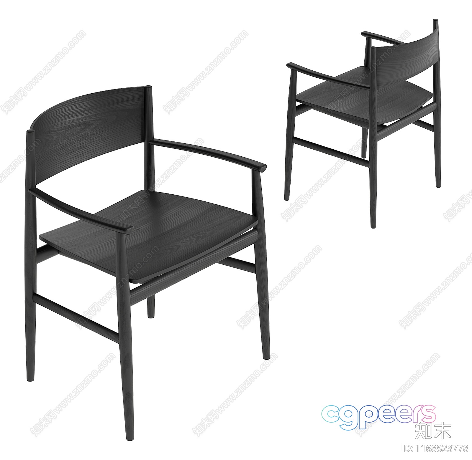 Wooden Dining Chair 3D Model - 12743 - VRAY Render Wooden Dining Chair 3D Model - 12743 - VRAY Render
