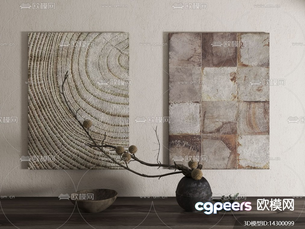 Modern Home Decor 3D Model - 6810 - VRAY Render Modern Home Decor 3D Model - 6810 - VRAY Render