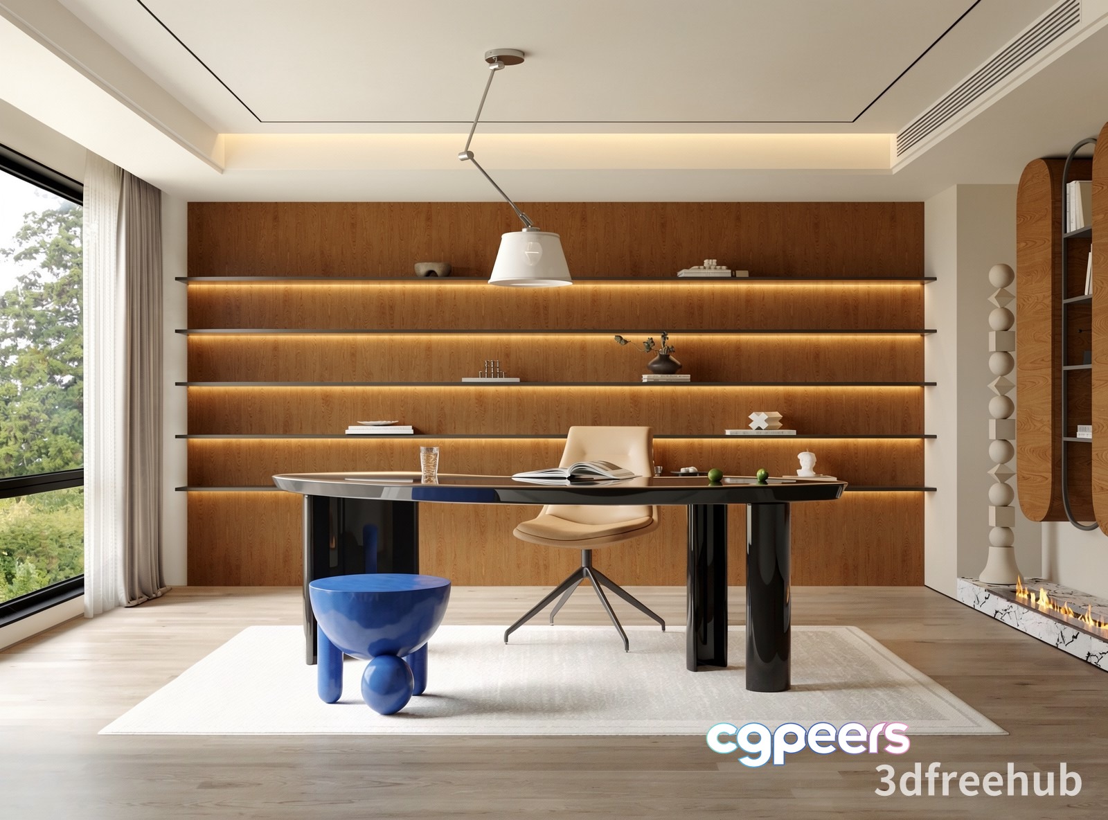 Modern Office Space 3D Model - 22613 - VRAY Render Modern Office Space 3D Model - 22613 - VRAY Render