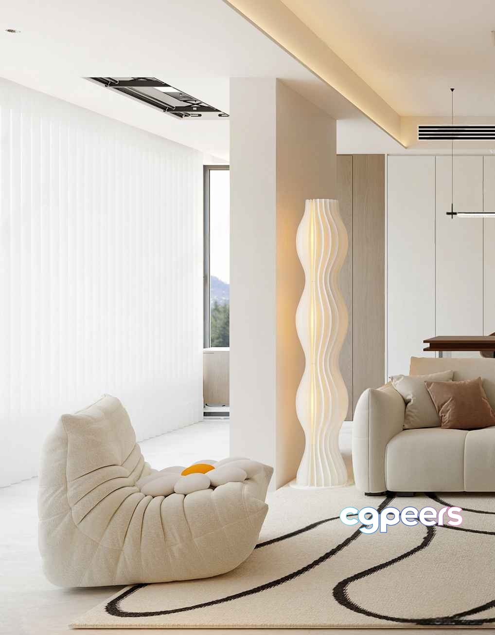 Modern Living Room 3D Model - 16161 - CORONA Render Modern Living Room 3D Model - 16161 - CORONA Render