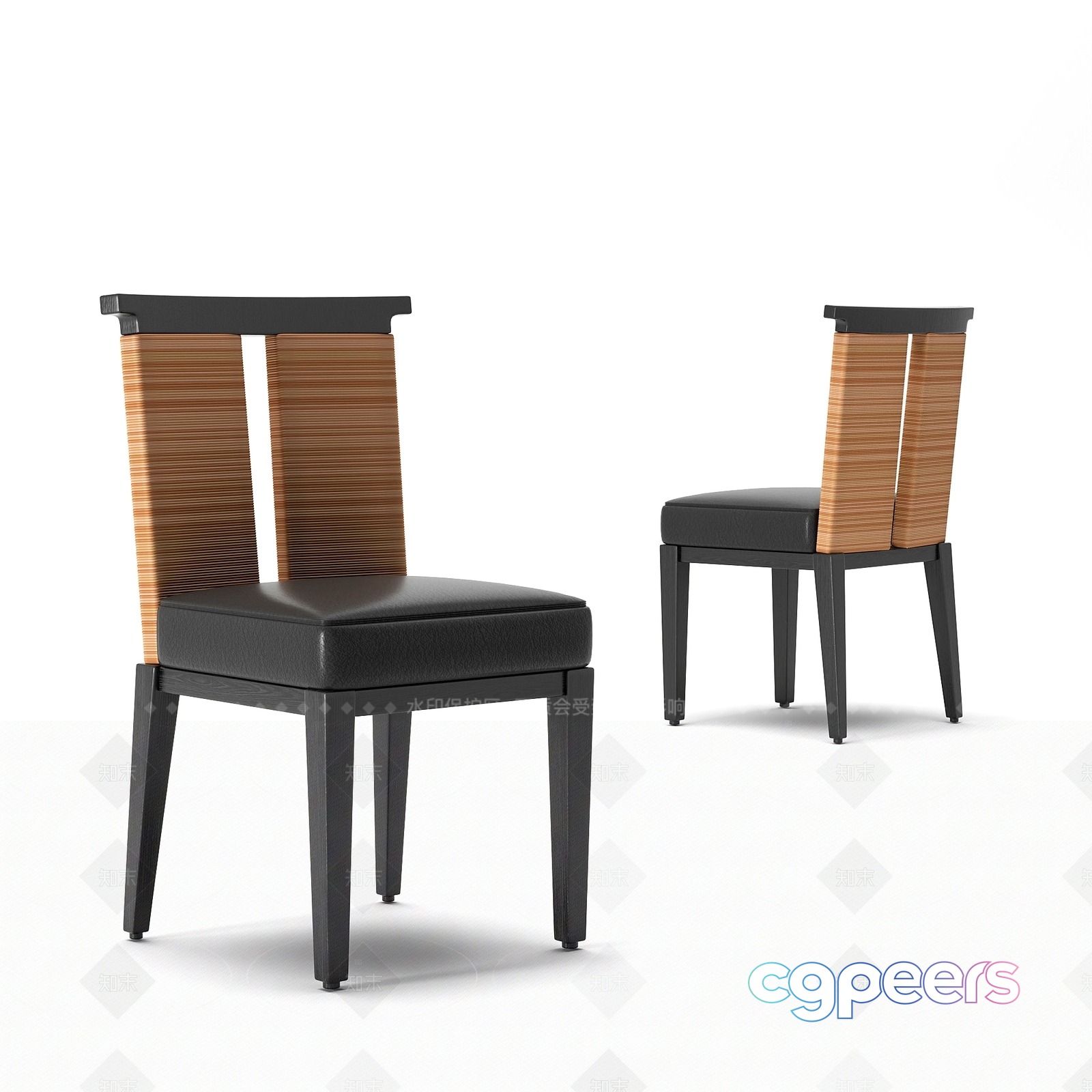 Wooden Dining Chair 3D Model - 4156 - VRAY Render