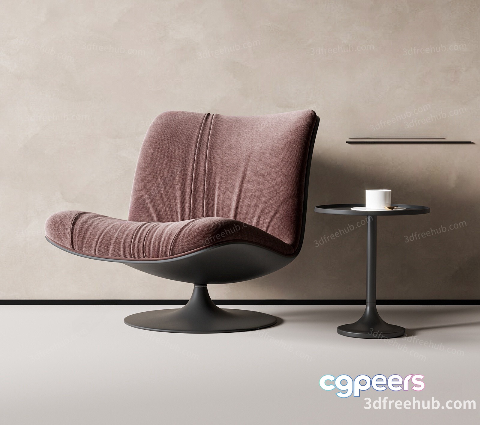 Modern Swivel Chair 3D Model - 22260 - VRAY Render