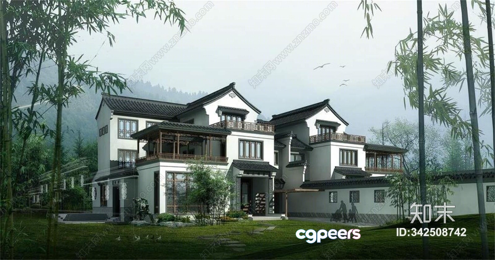 A Large House 3D Model - 21186 - VRAY Render