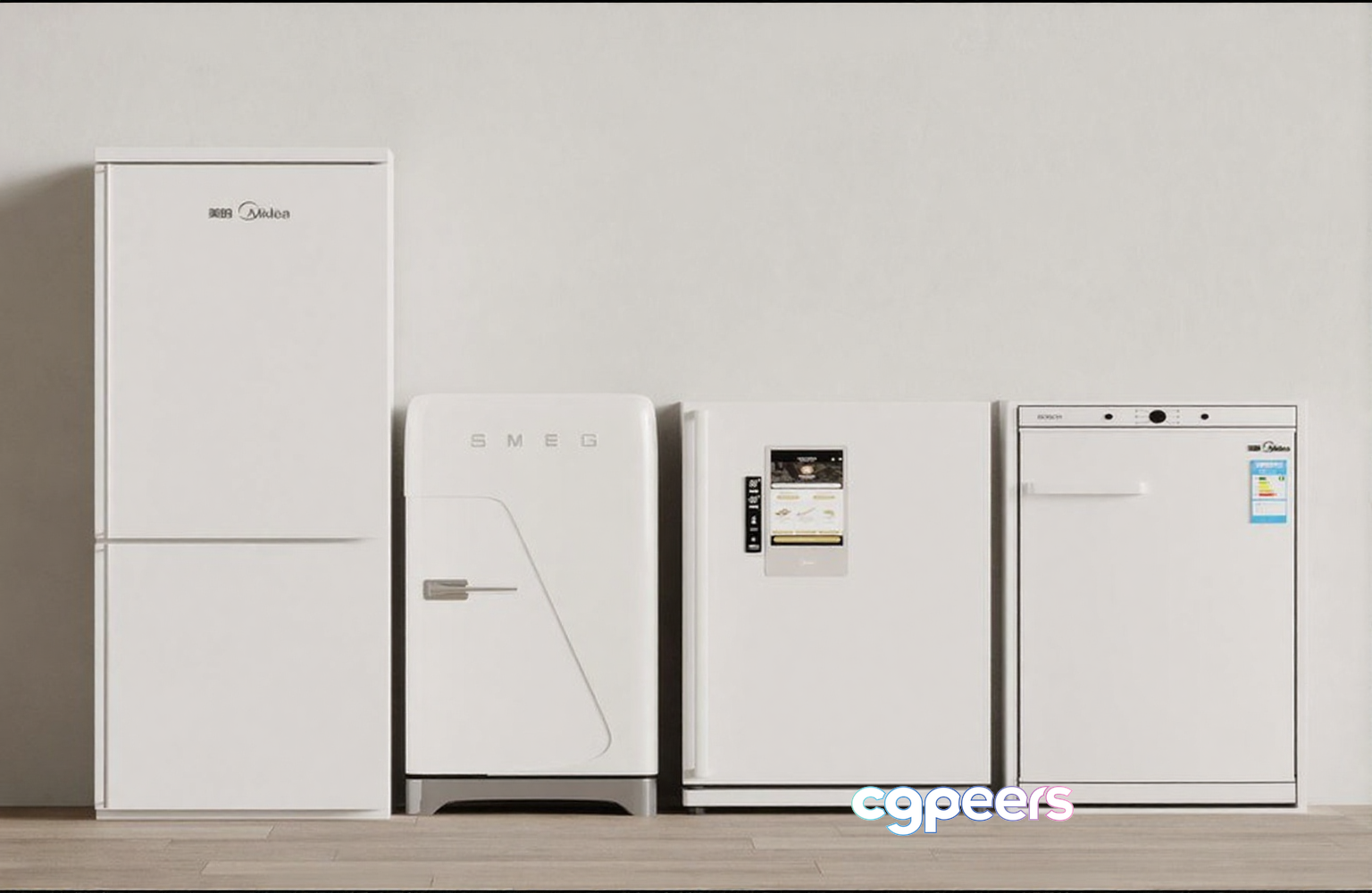 White Appliances 3D Model - 14890 - VRAY Render