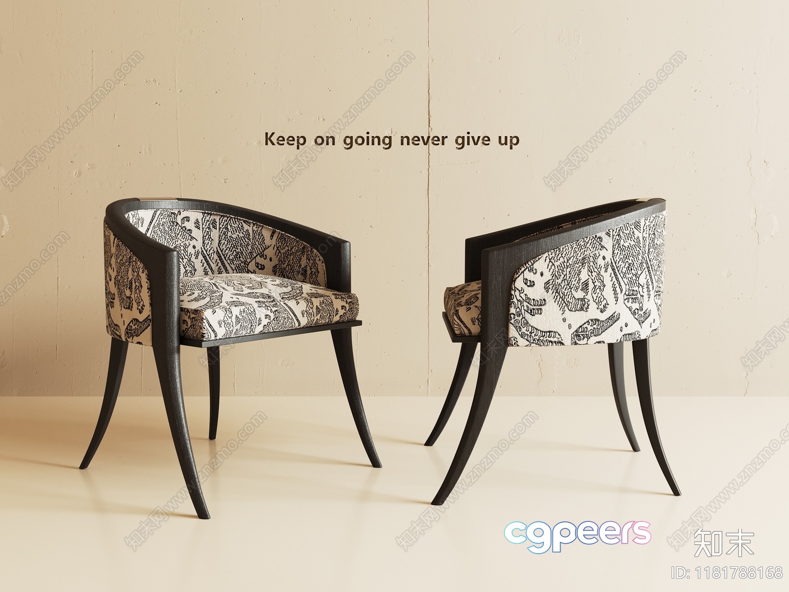 Black And White Chairs 3D Model - 908 - VRAY Render Black And White Chairs 3D Model - 908 - VRAY Render