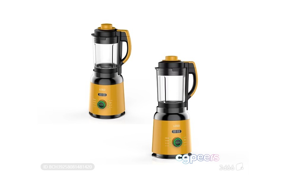Two Yellow And Black Blenders 3D Model - 7808 - VRAY Render