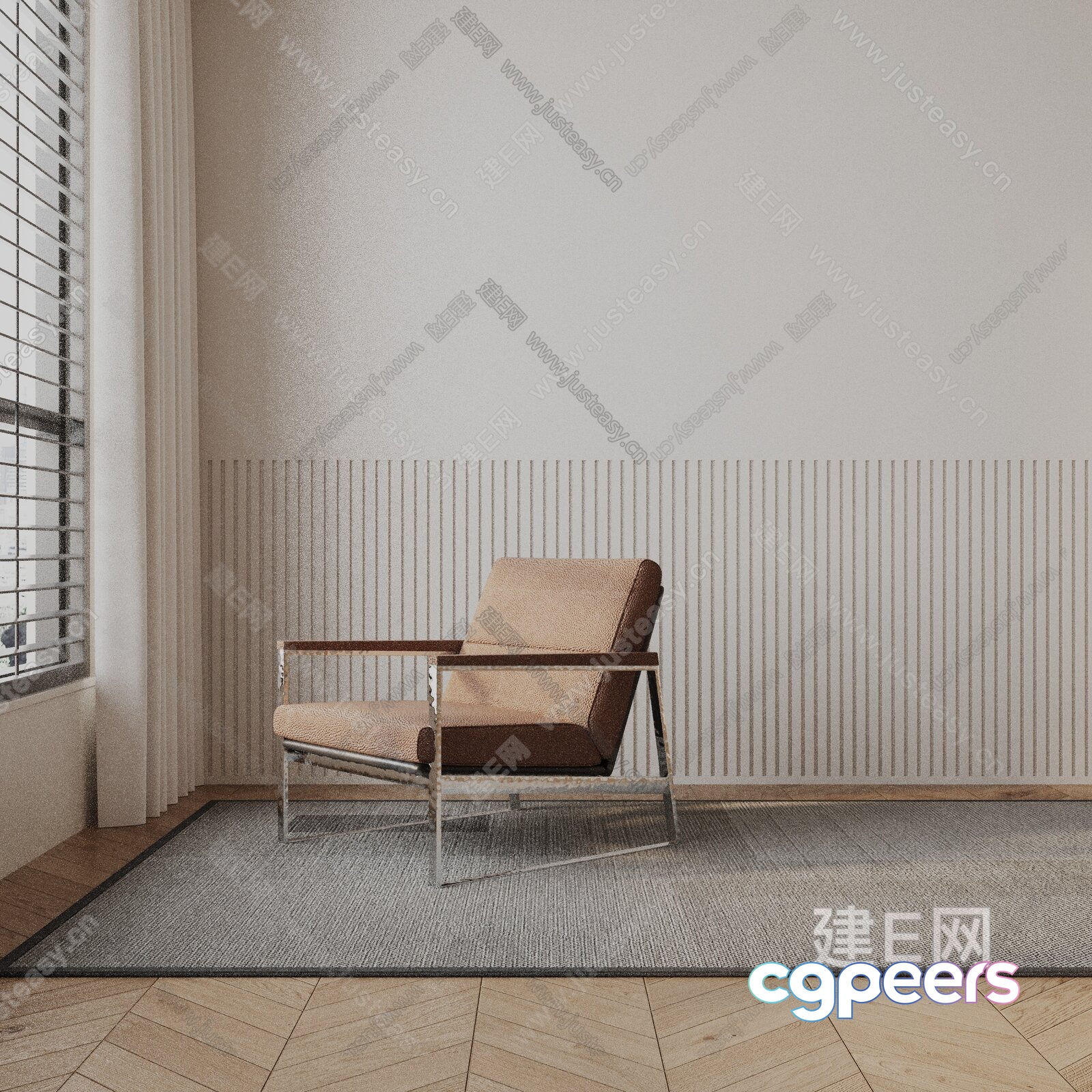 Modern Living Room 3D Model - 10356 - VRAY Render Modern Living Room 3D Model - 10356 - VRAY Render