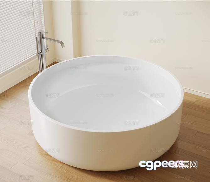 A White Bathtub 3D Model - 23724 - VRAY Render