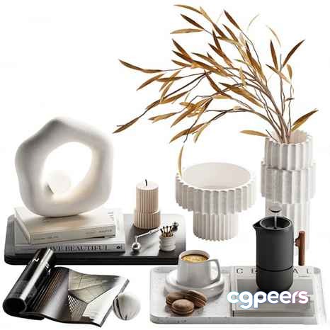 Modern Home Decor 3D Model - 5265 - CORONA Render