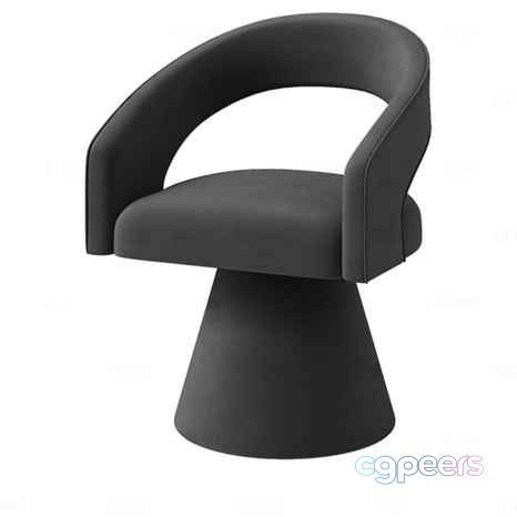 Black Modern Chair 3D Model - 13180 - CORONA Render