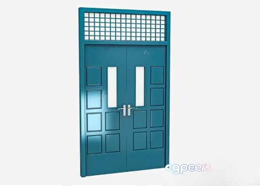 A Blue Door 3D Model - 7050 - VRAY Render A Blue Door 3D Model - 7050 - VRAY Render