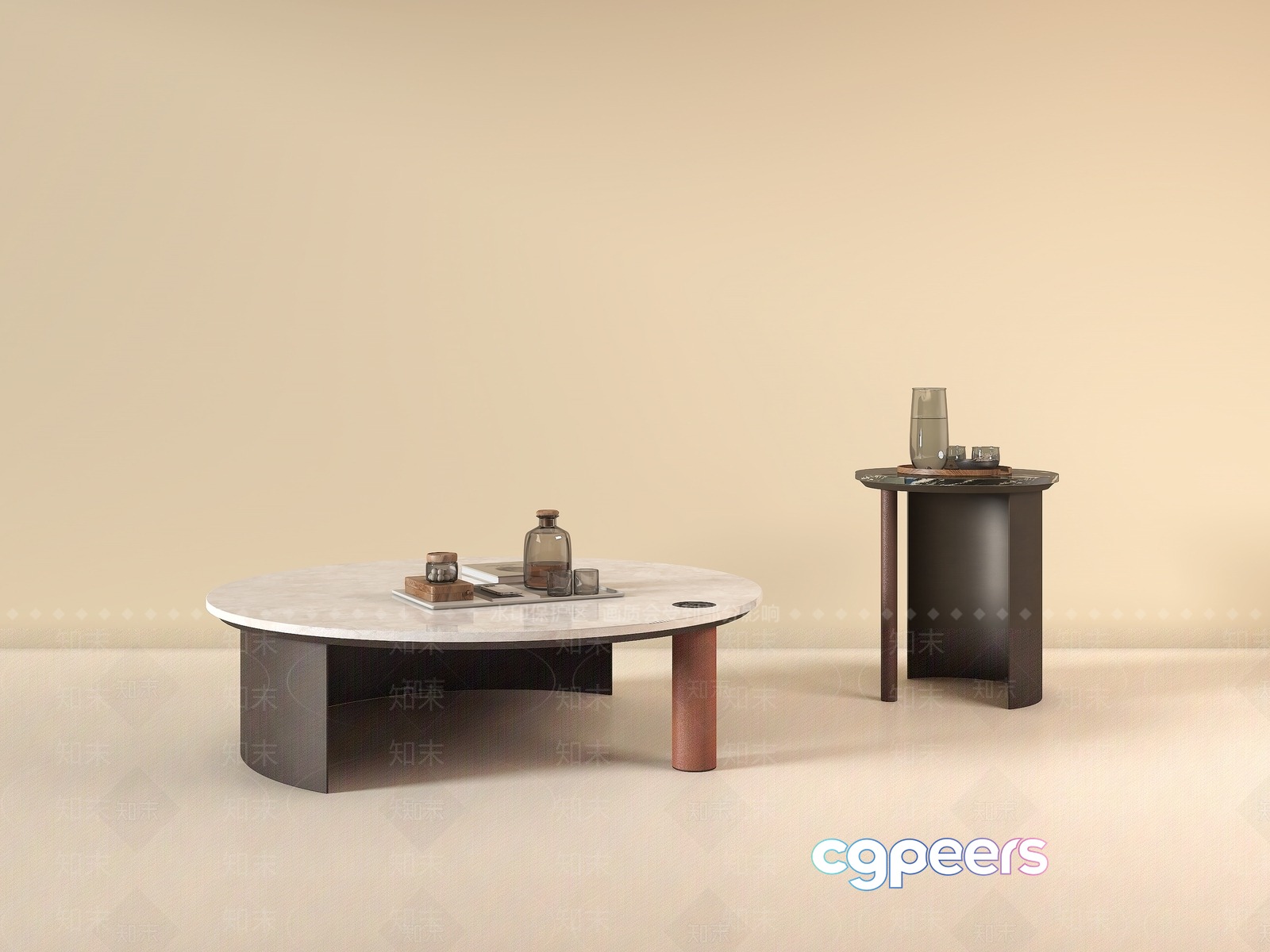 Modern Coffee Table 3D Model - 8405 - VRAY Render Modern Coffee Table 3D Model - 8405 - VRAY Render