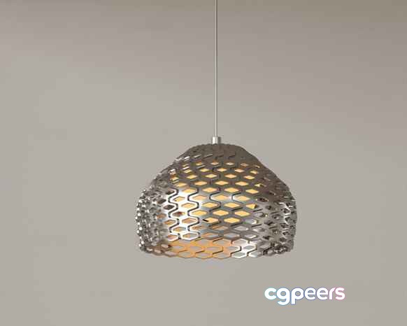 Gold Light Fixture 3D Model - 4053 - VRAY Render