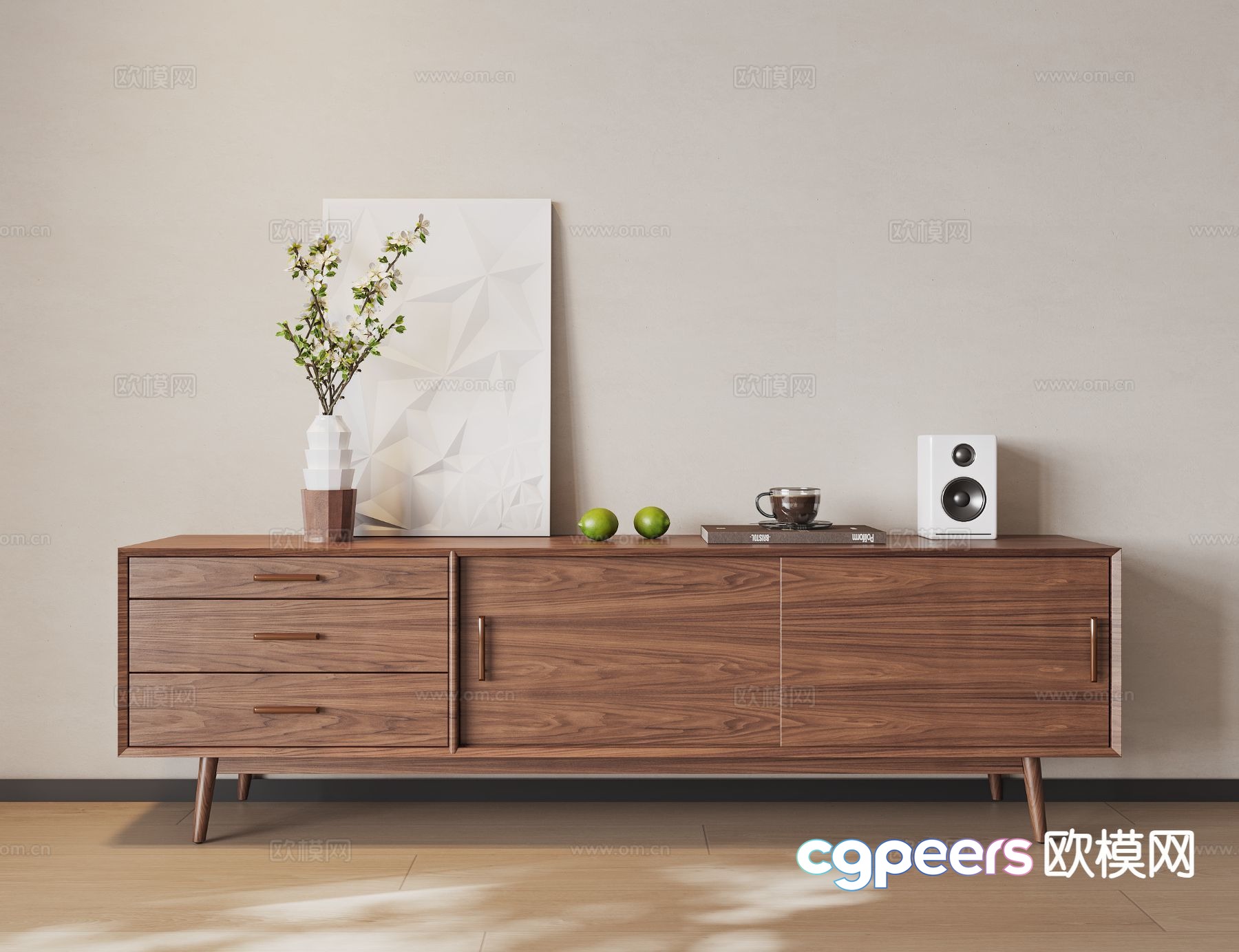 Mid-Century Modern Furniture 3D Model - 18241 - VRAY Render