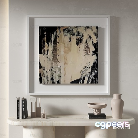 Modern Artwork 3D Model - 15932 - VRAY Render