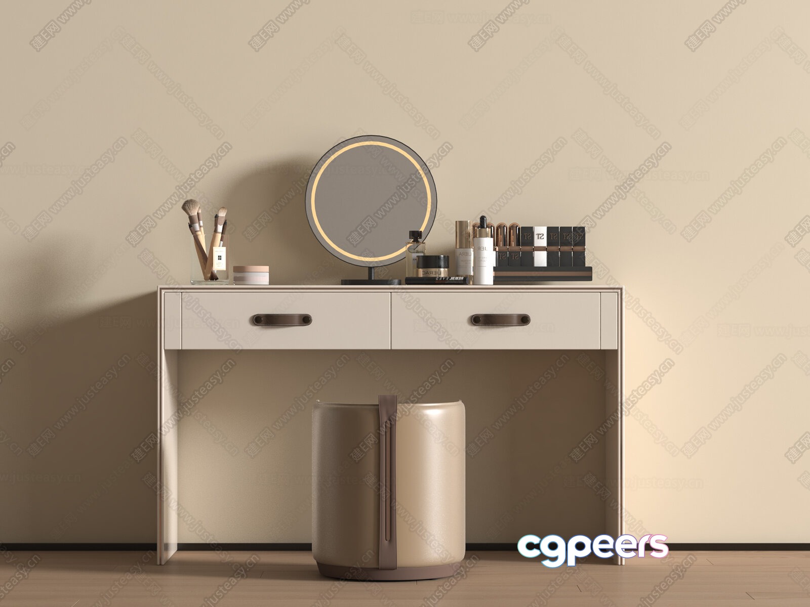 A Modern Vanity Table 3D Model - 15886 - VRAY Render