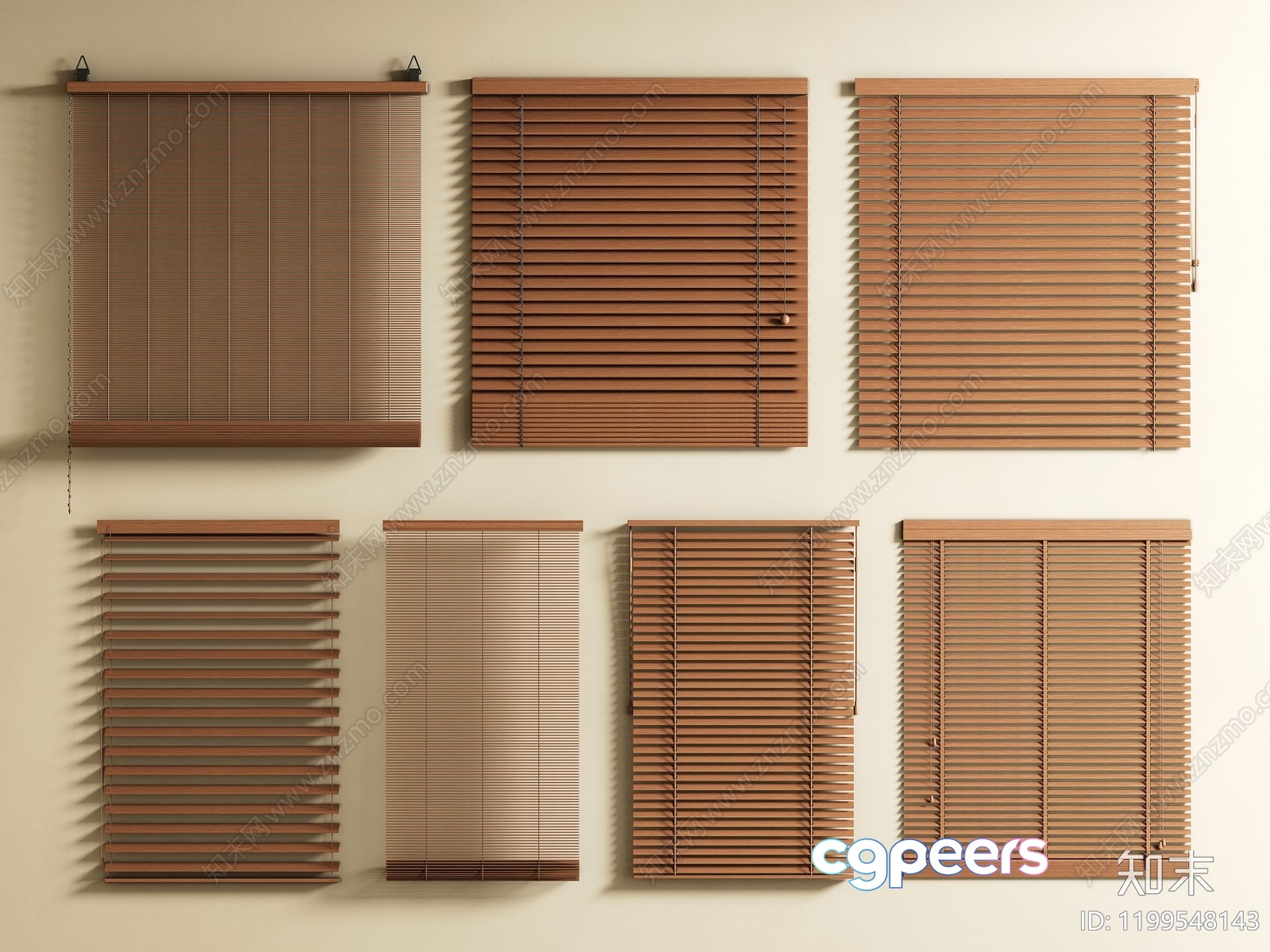 A Collection Of Blinds 3D Model - 23098 - VRAY Render