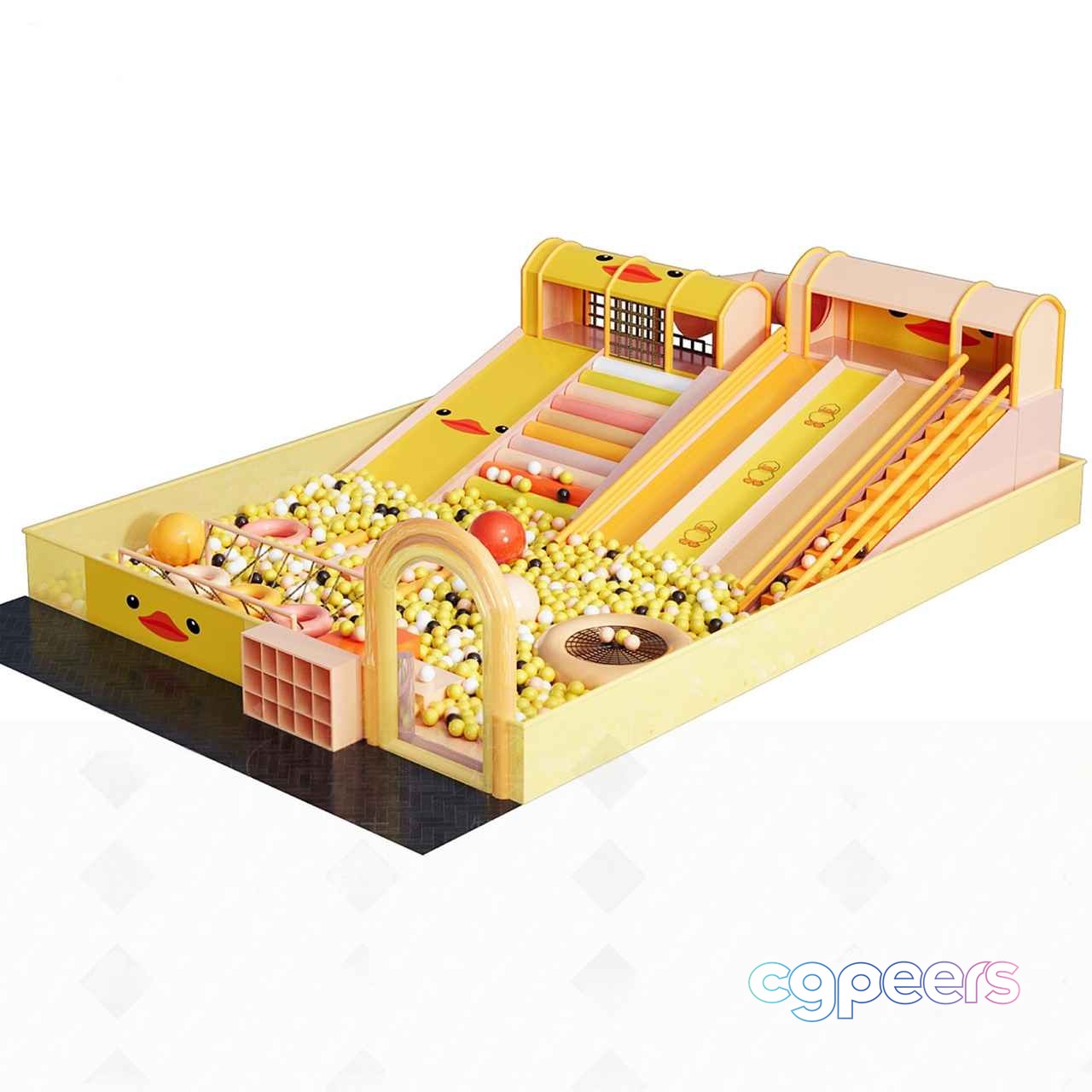 Yellow Ball Pit 3D Model - 14514 - CORONA Render Yellow Ball Pit 3D Model - 14514 - CORONA Render