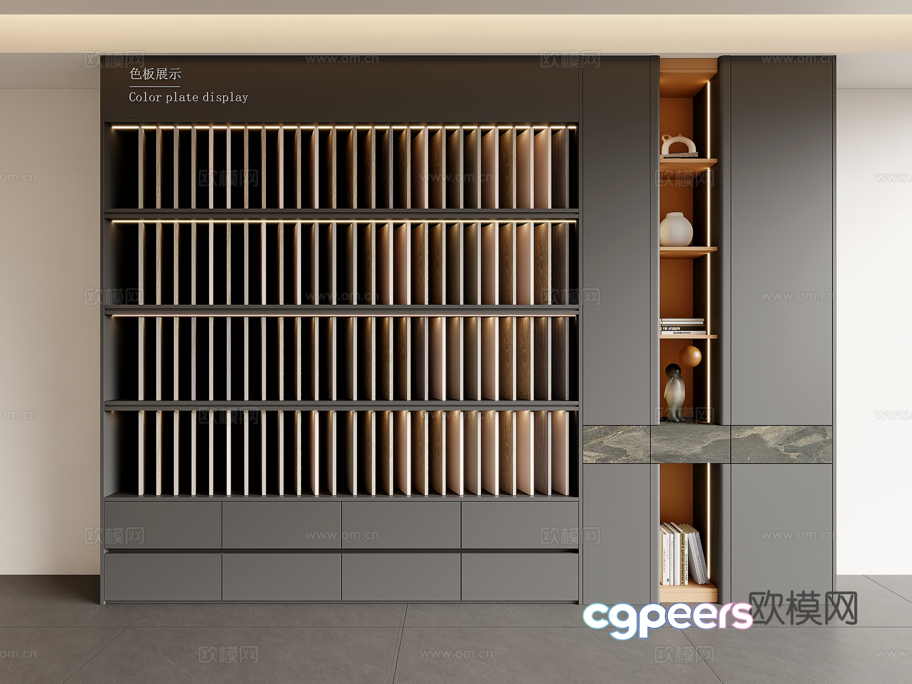 Modern Color Plate Display 3D Model - 15167 - VRAY Render Modern Color Plate Display 3D Model - 15167 - VRAY Render