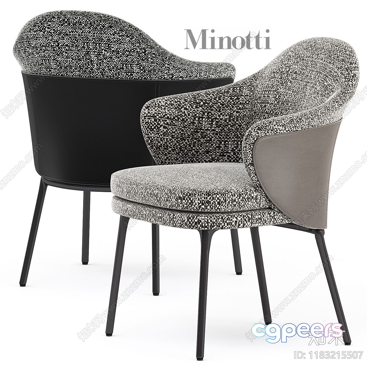 Modern Fabric Chair 3D Model - 14987 - VRAY Render