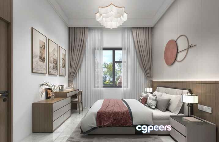 Cozy Bedroom 3D Model - 11744 - VRAY Render Cozy Bedroom 3D Model - 11744 - VRAY Render
