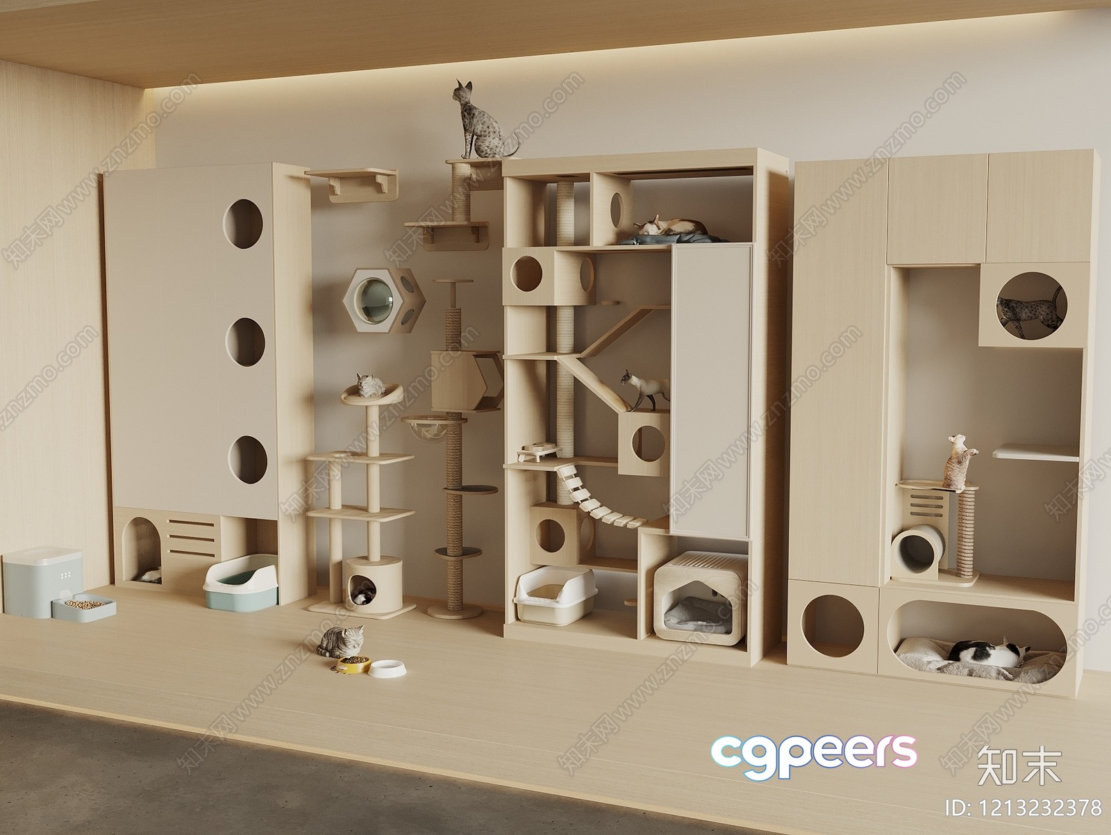 A Cat Condo 3D Model - 19852 - VRAY Render A Cat Condo 3D Model - 19852 - VRAY Render