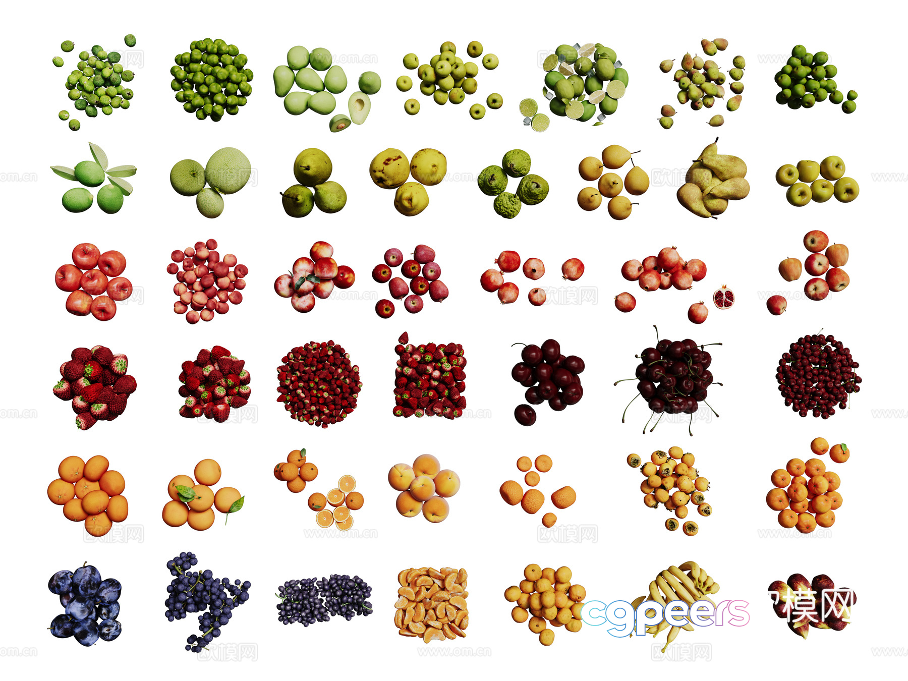 Fruit Variety 3D Model - 3453 - VRAY Render