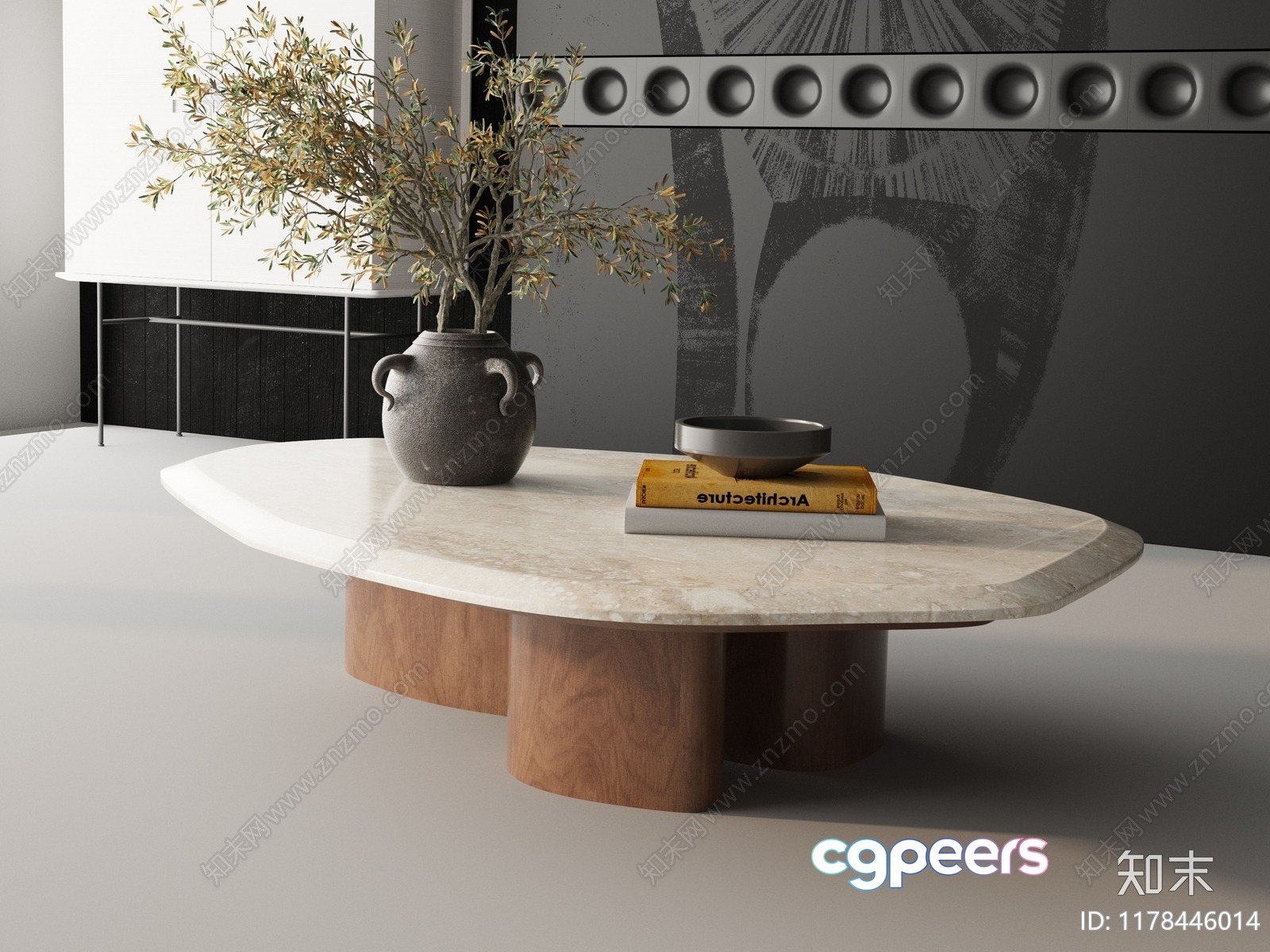 Modern Coffee Table 3D Model - 22810 - VRAY Render