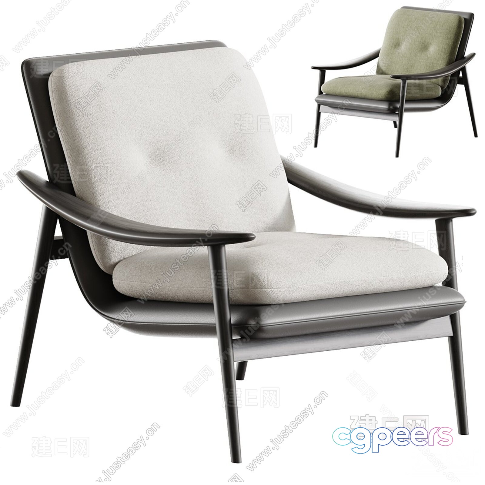 Modern Wooden Chair 3D Model - 6458 - VRAY Render