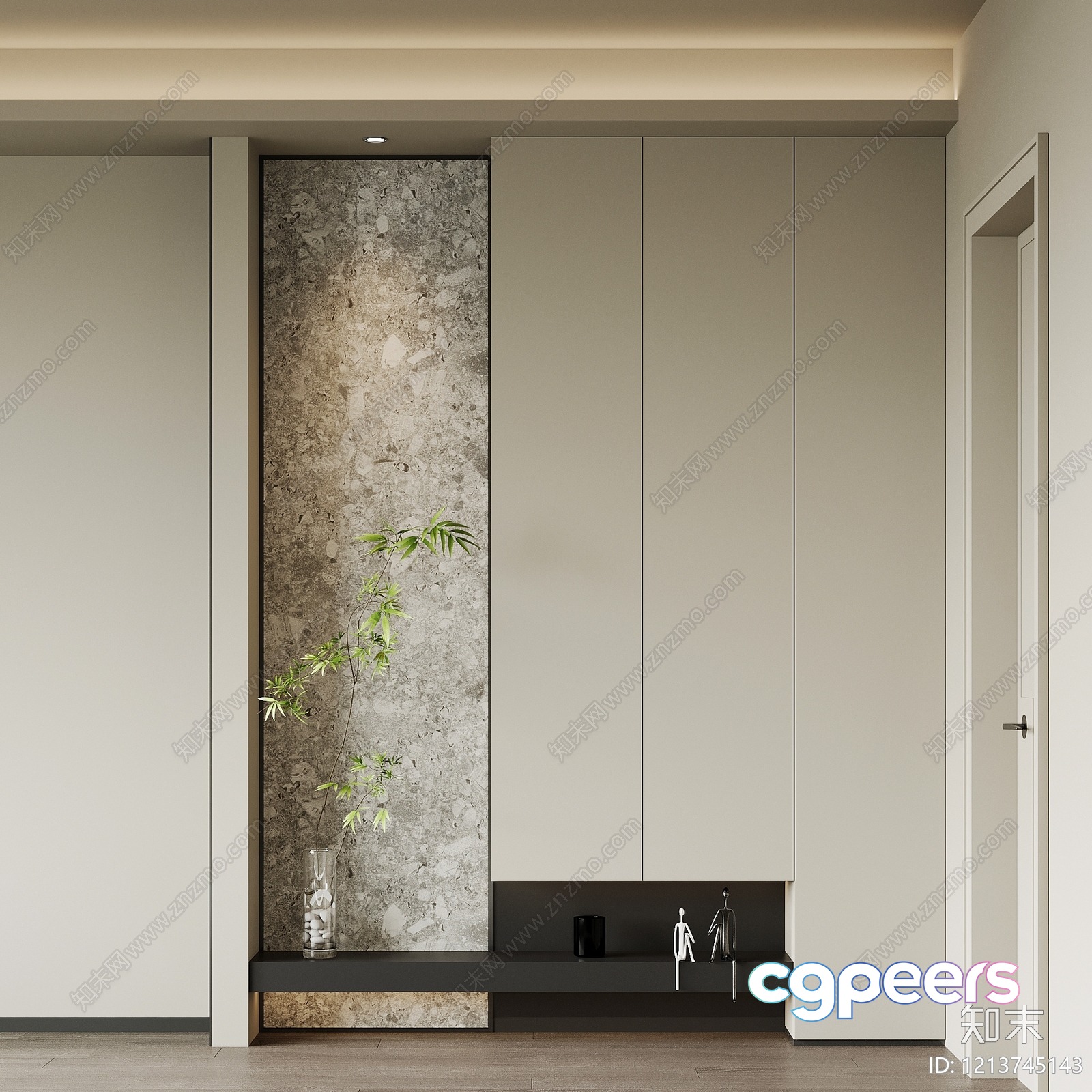 Modern Minimalist Interior 3D Model - 9548 - VRAY Render