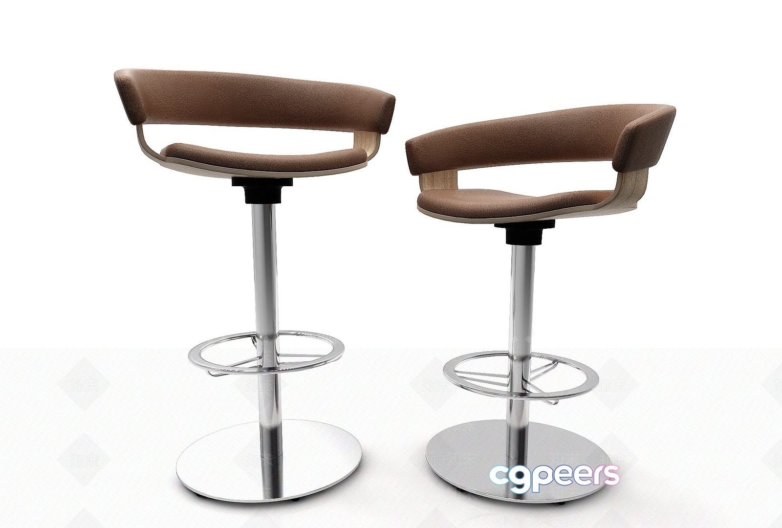 Modern Bar Stools 3D Model - 447 - VRAY Render Modern Bar Stools 3D Model - 447 - VRAY Render