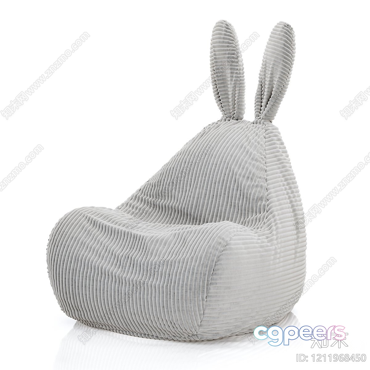 Corduroy Bunny Chair 3D Model - 3279 - VRAY Render Corduroy Bunny Chair 3D Model - 3279 - VRAY Render
