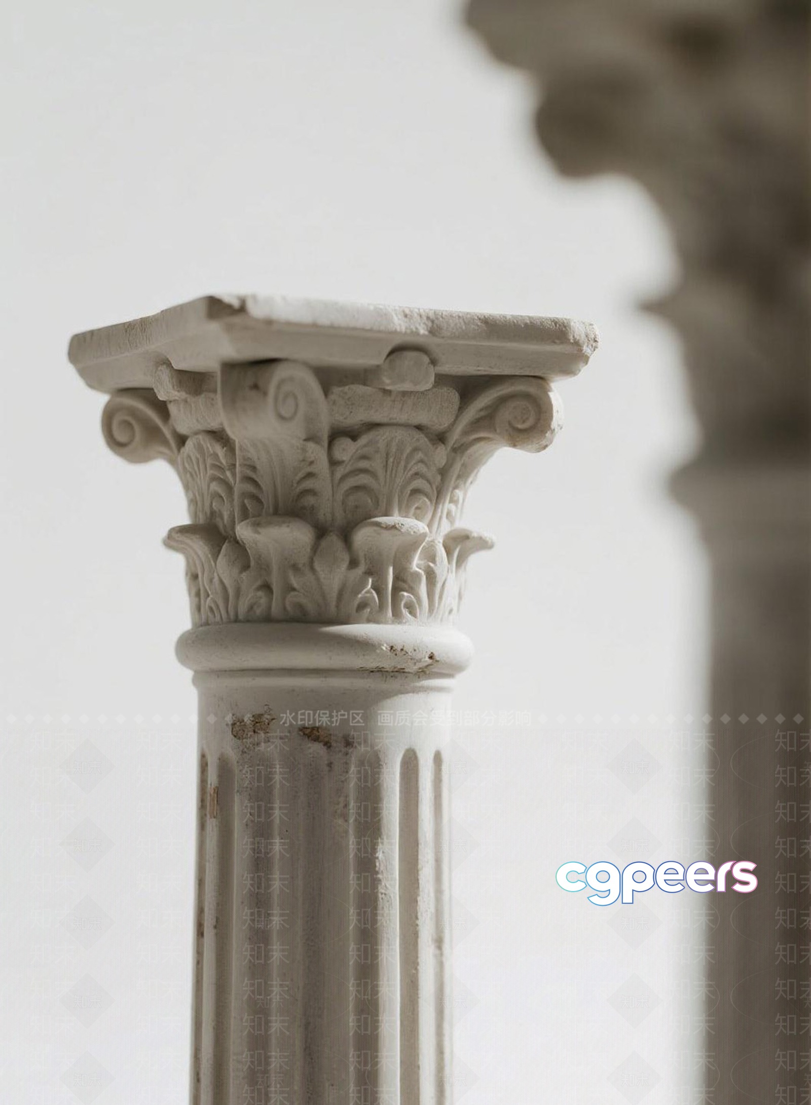 Ancient Greek Column 3D Model - 171 - VRAY Render Ancient Greek Column 3D Model - 171 - VRAY Render